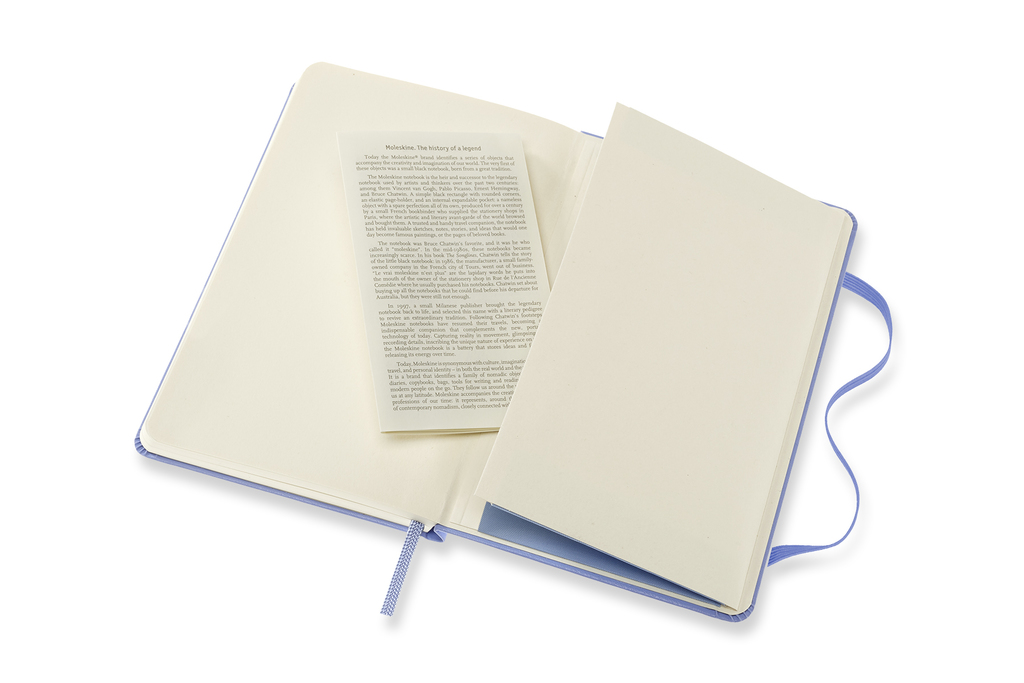 Zápisník Moleskine tvrdý čistý světle modrý S 