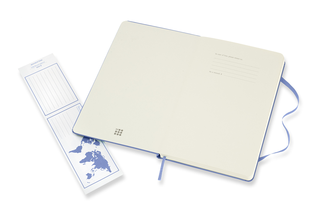 Zápisník Moleskine tvrdý linkovaný světle modrý L