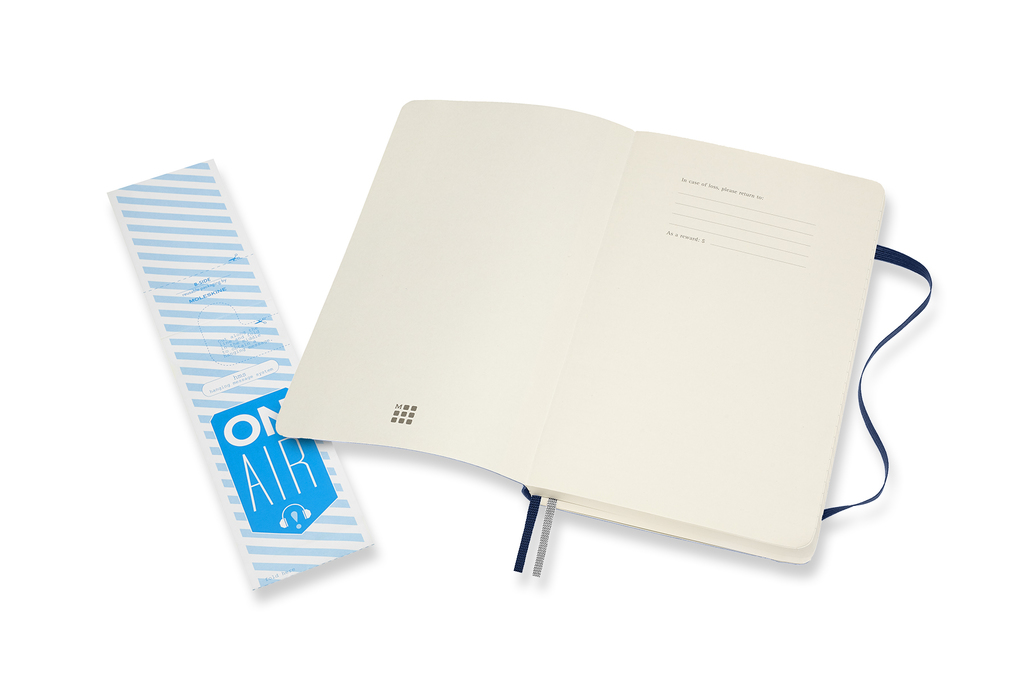 Zápisník Moleskine Expanded měkký čistý modrý L