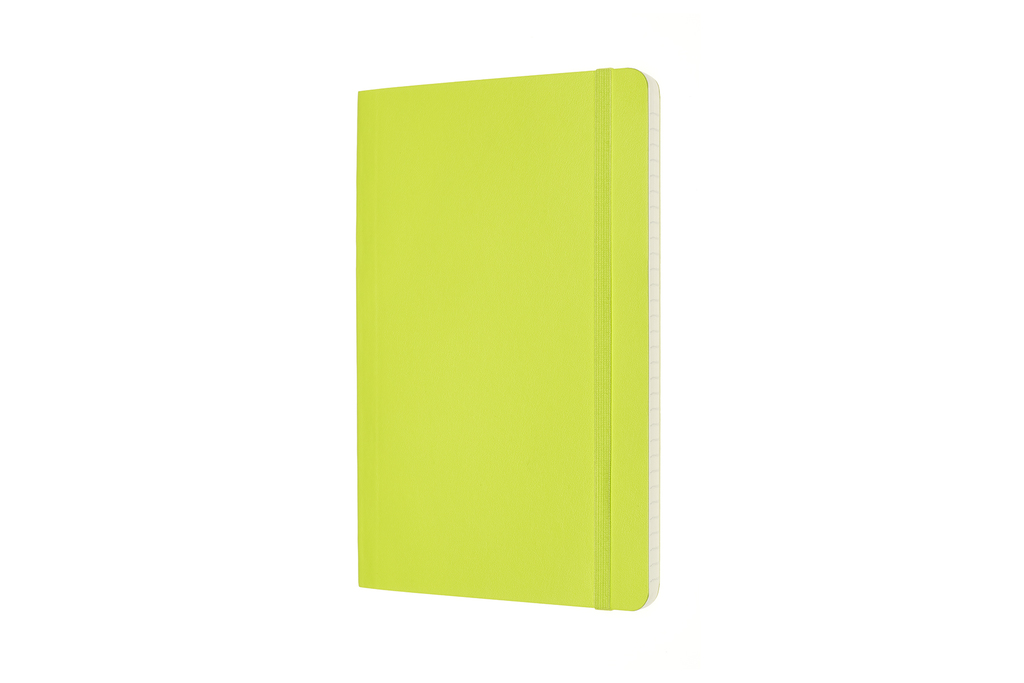 Zápisník Moleskine měkký linkovaný žlutozelený L