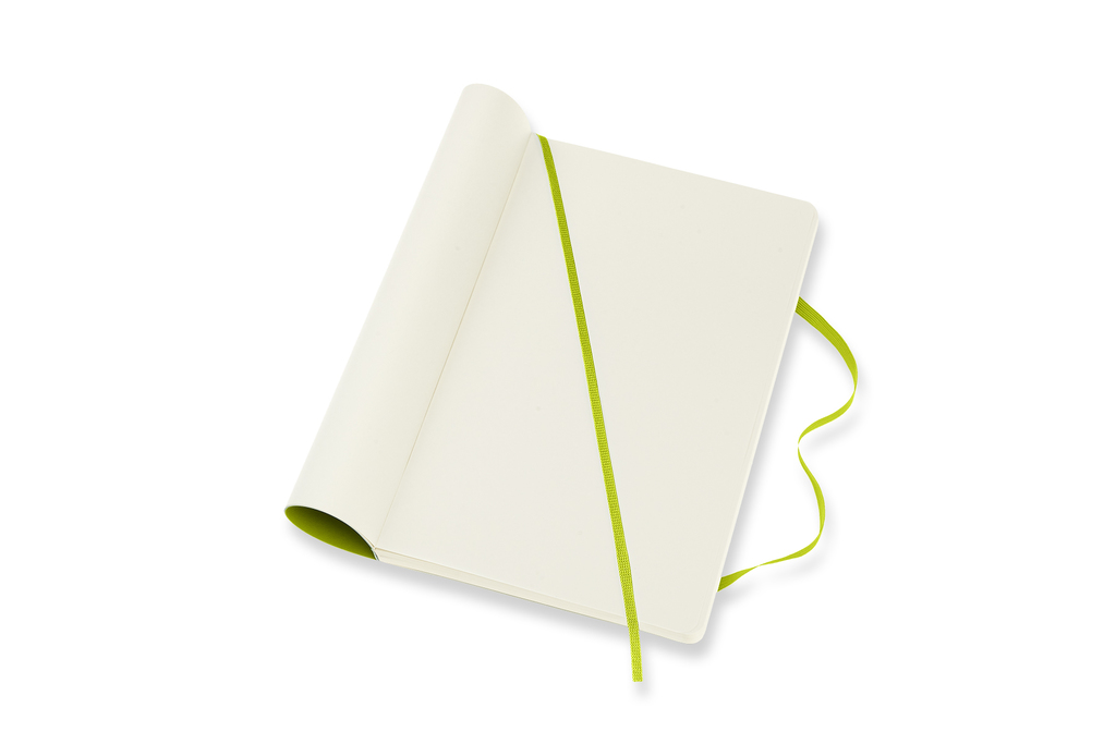 Zápisník Moleskine měkký čistý žlutozelený L