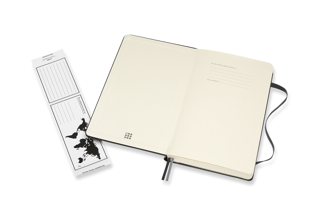 Zápisník Moleskine Expanded tvrdý čtverečkovaný černý L