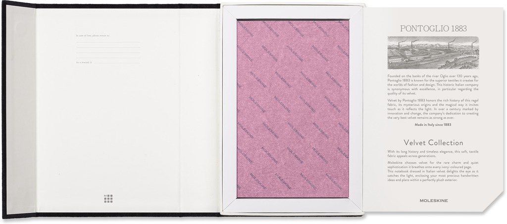 Velvet zápisník Moleskine červený L