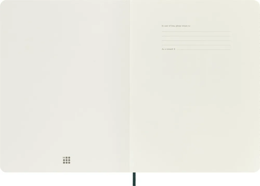 Precious & Ethical Vegea zápisník Moleskine linkovaný zelený XL v dárkové krabici
