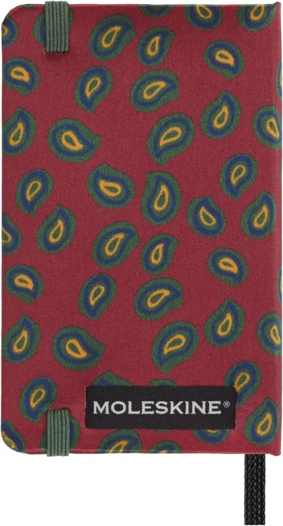 Silk zápisník Moleskine čistý bordeaux vínový XS v dárkové krabici