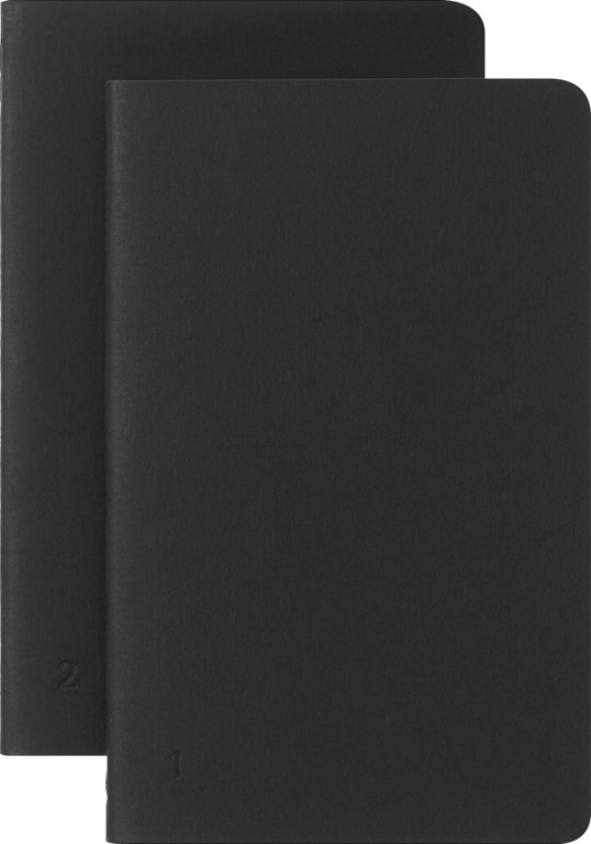 Smart sešity Cahier Moleskine 2 ks linkované černé S