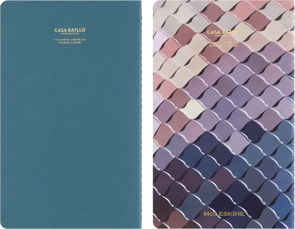 Casa Batlló sešity Moleskine Cahier 2 ks čistý L