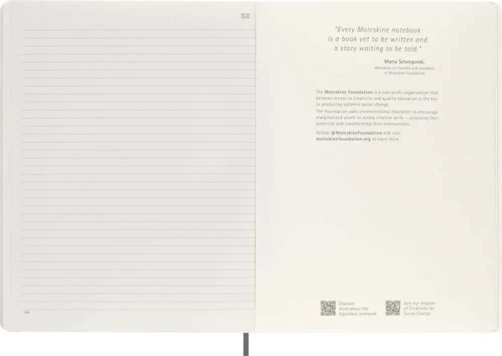 Smart zápisník Moleskine měkký linkovaný černý XL