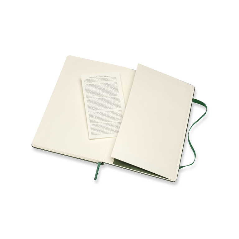 Zápisník Moleskine tvrdý tečkovaný zelený XL
