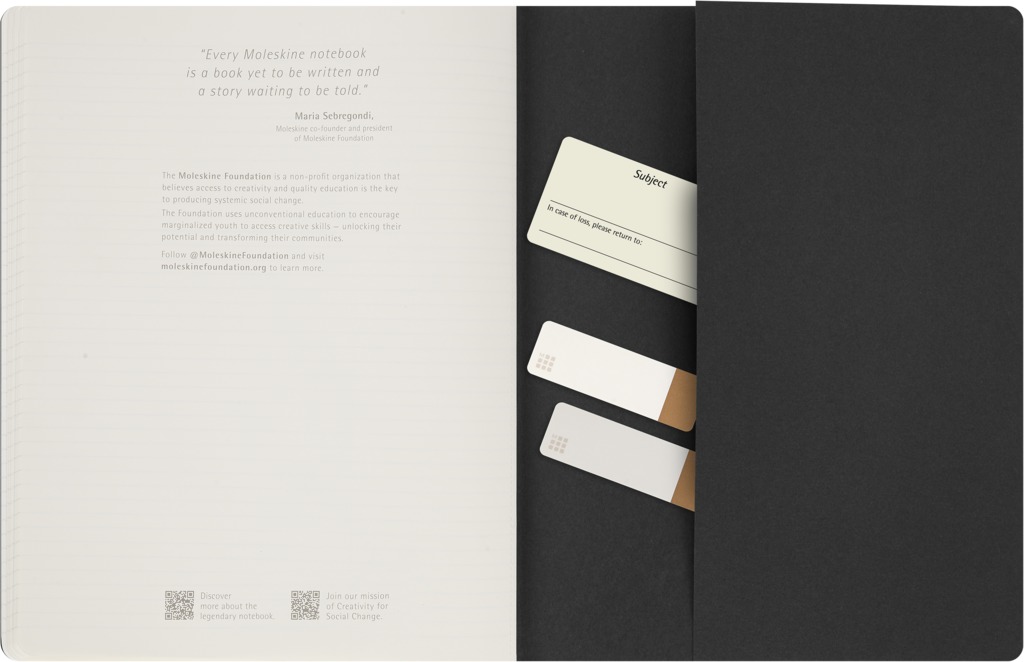 Sešit Moleskine Student Cahier 1 ks linkovaný černý XXL