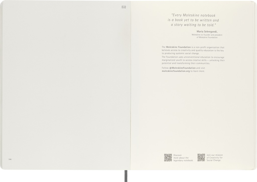 Smart zápisník Moleskine měkký čistý černý XL
