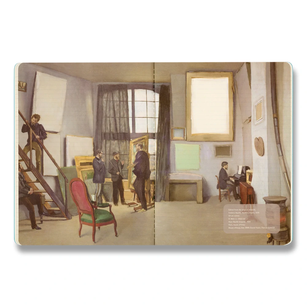 Impressionism sešit Moleskine Cahier 1 ks čistý XL