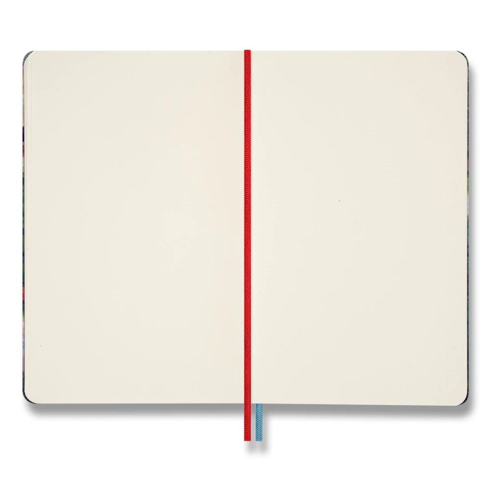 Impressionism sada Moleskine - čistý zápisník L a 6 akvarelových pastelek v dárkové krabici