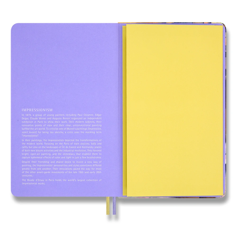 Impressionism plánovací zápisník Moleskine nedatovaný tvrdý L