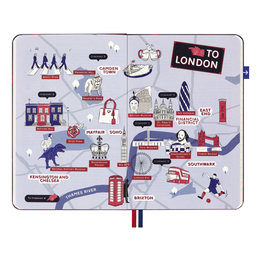 Zápisník Moleskine LUXE London čistý/linkovaný tvrdý S