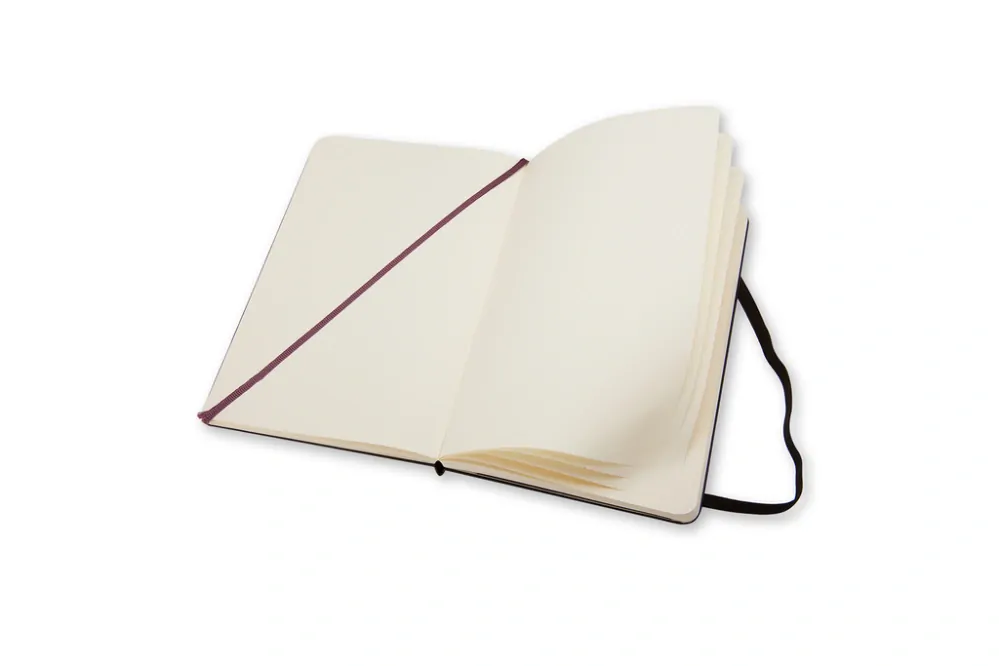 Zápisník Moleskine tvrdý čistý černý S