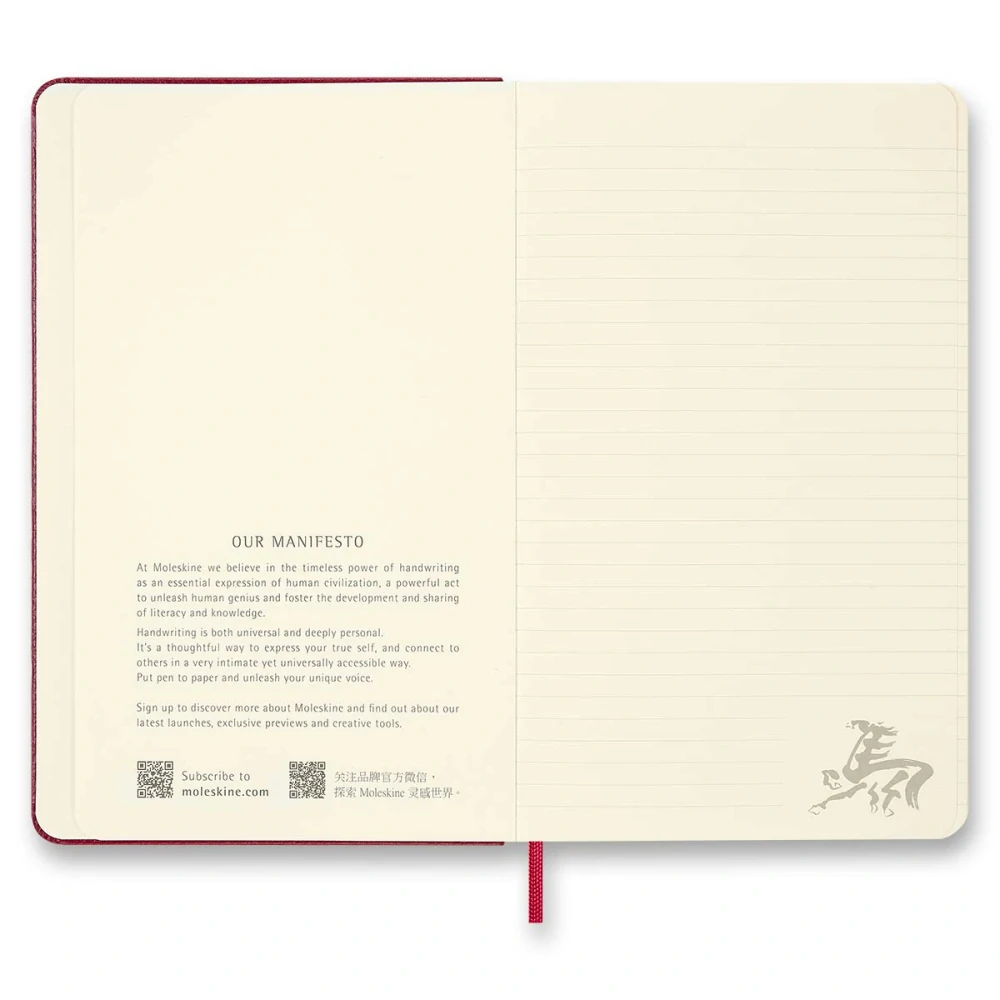 Zápisník Moleskine Horse Vegea linkovaný L v dárkové krabici