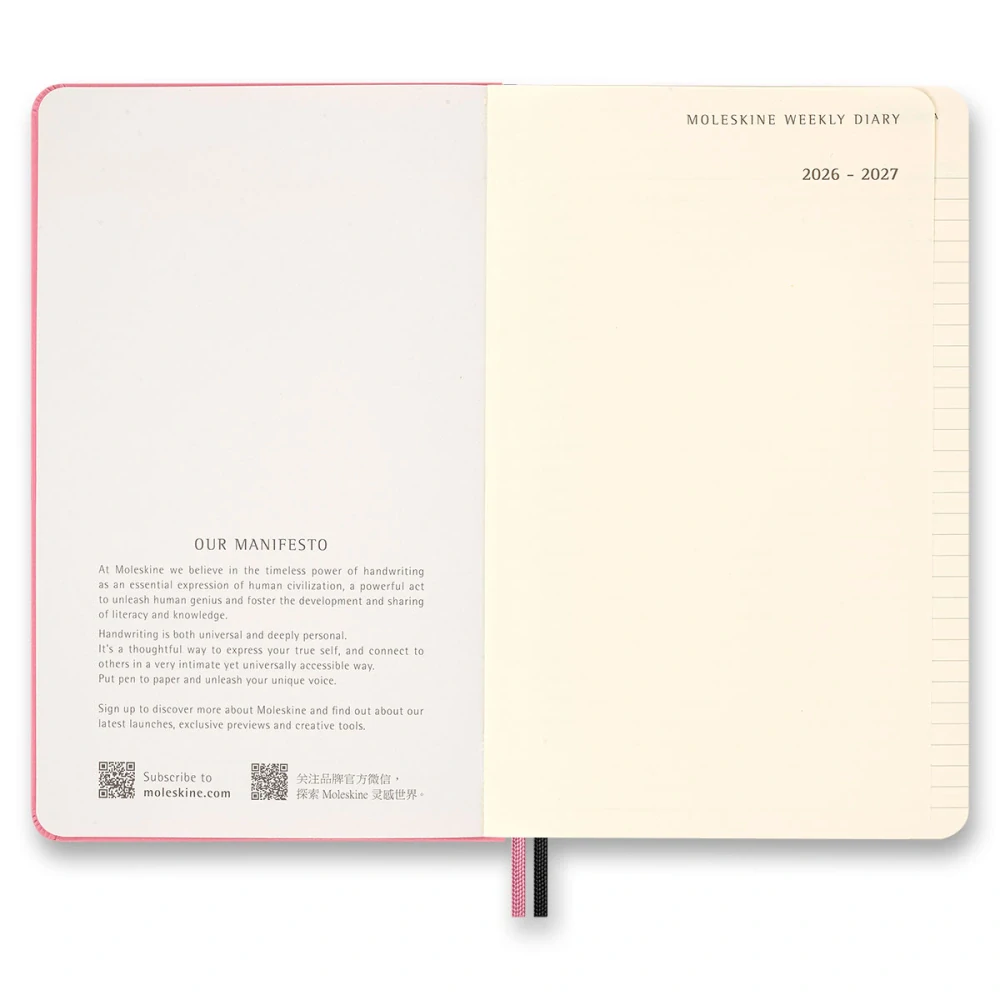 18měsíční týdenní diář Moleskine 2026-2027 Blackpink L