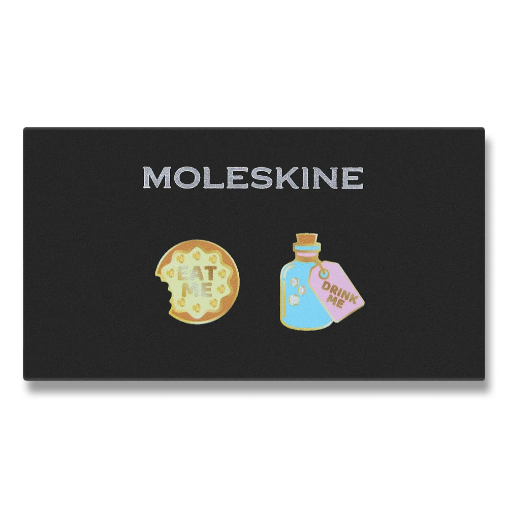 Ozdoba na zápisník MOLESKINE Alice in Wonderland - Eat me + Drink me