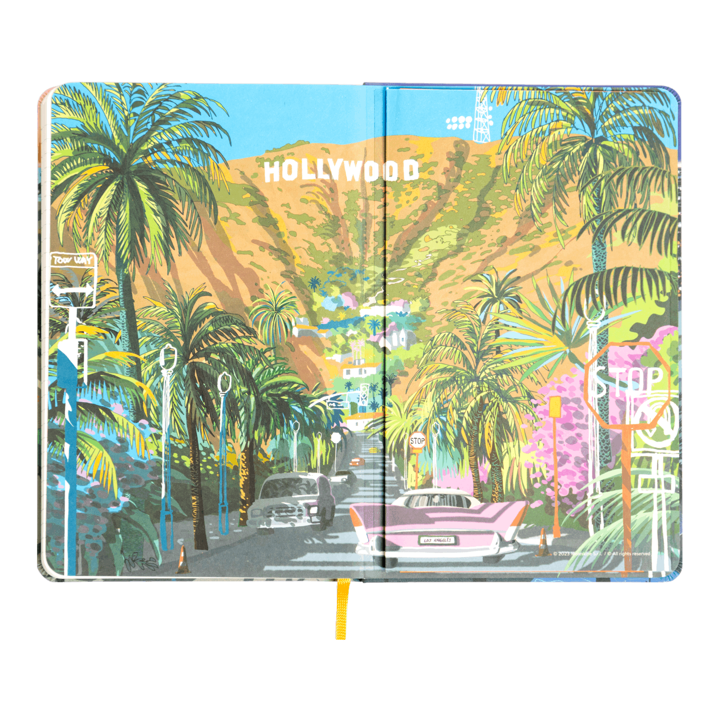 I am Los Angeles zápisník Moleskine linkovaný tvrdý L