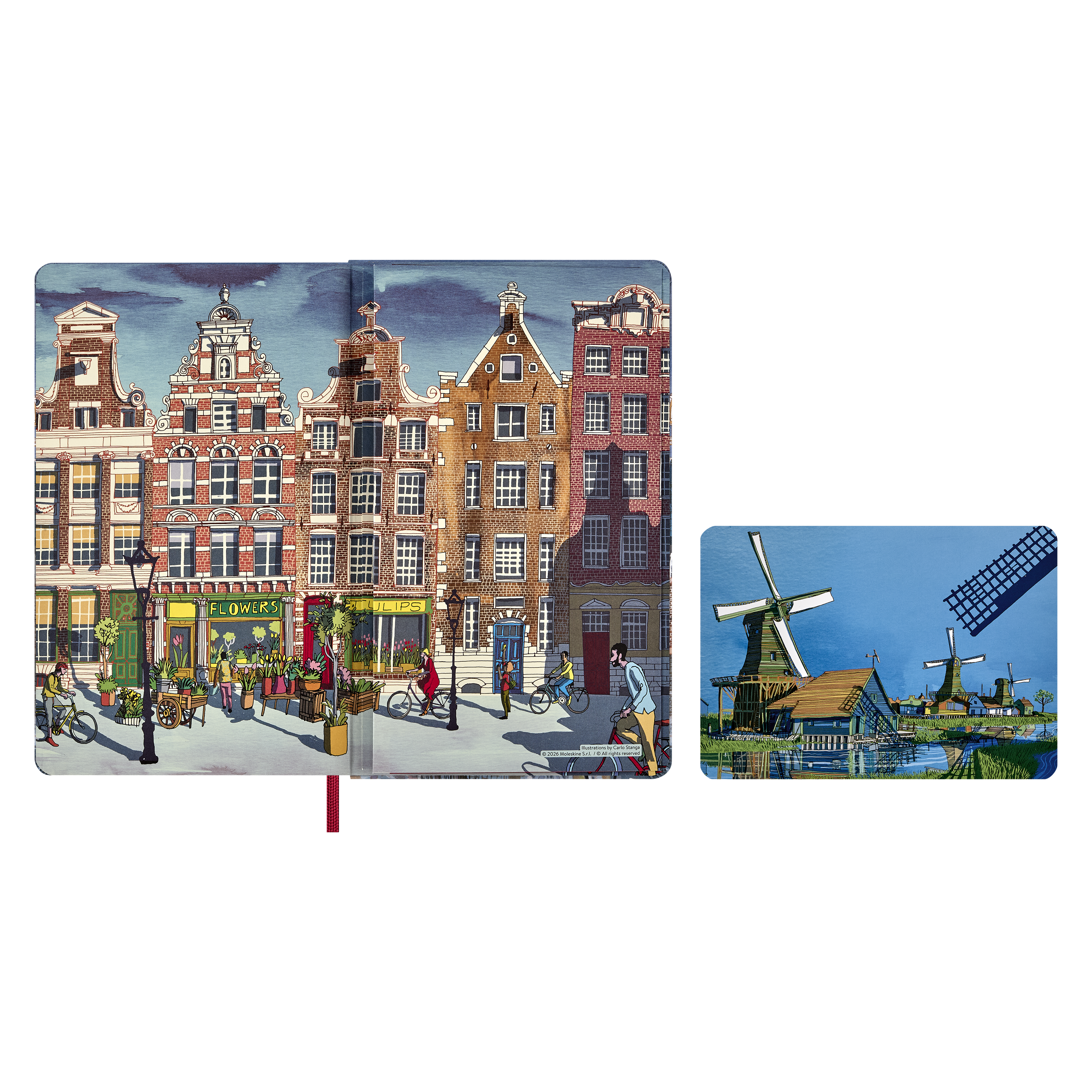 I Am Amsterdam zápisník Moleskine linkovaný tvrdý L