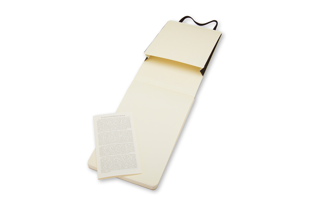 Reportér Moleskine měkký linkovaný černý S