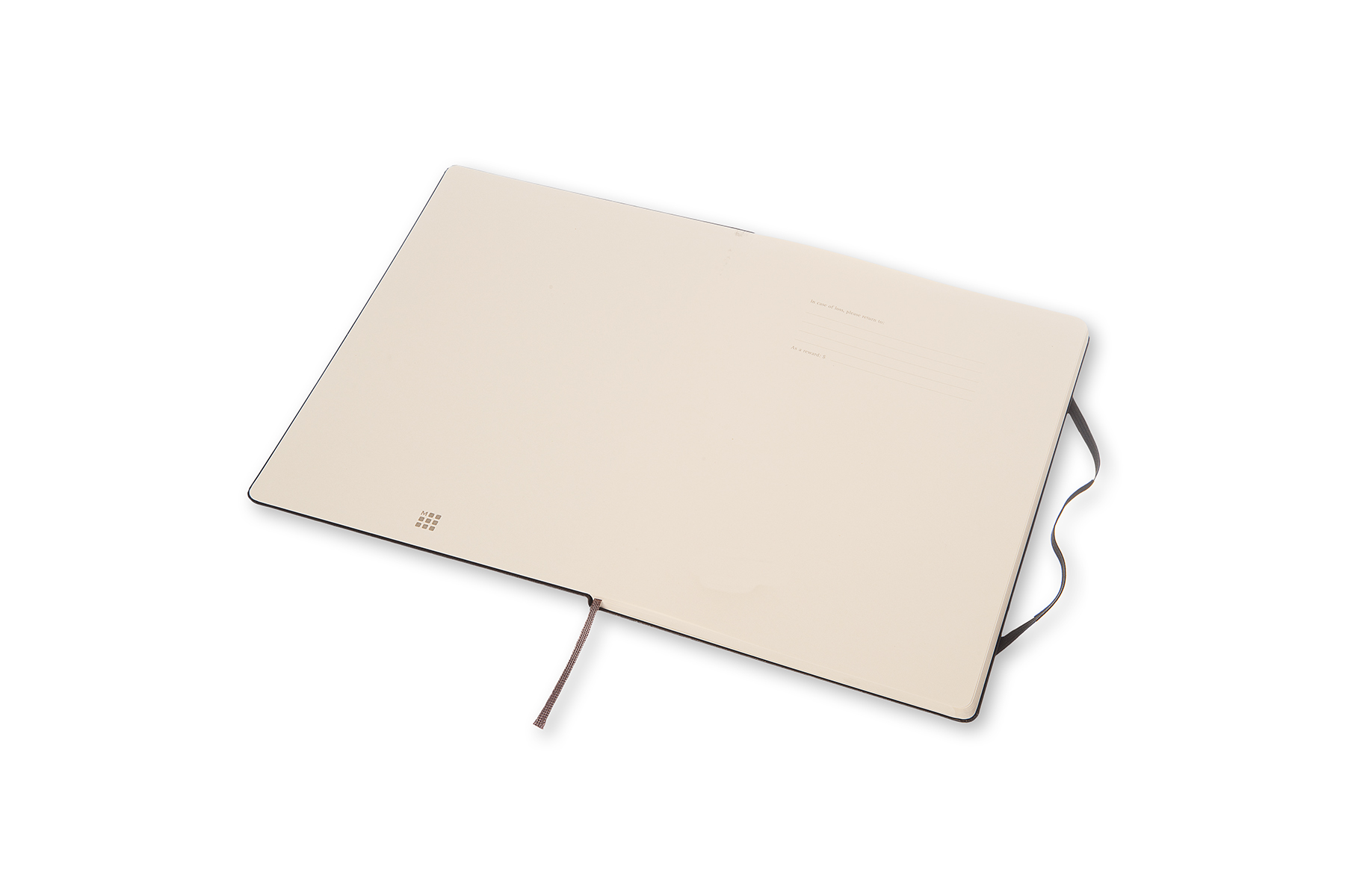 Zápisník Moleskine tvrdý čistý černý XL