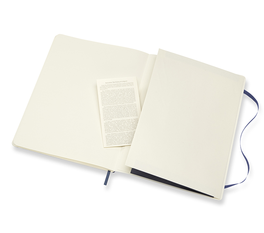 Zápisník Moleskine měkký čistý modrý XL