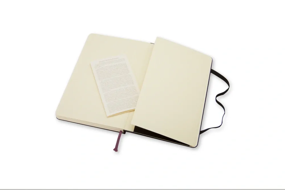 Zápisník Moleskine tvrdý čistý černý L