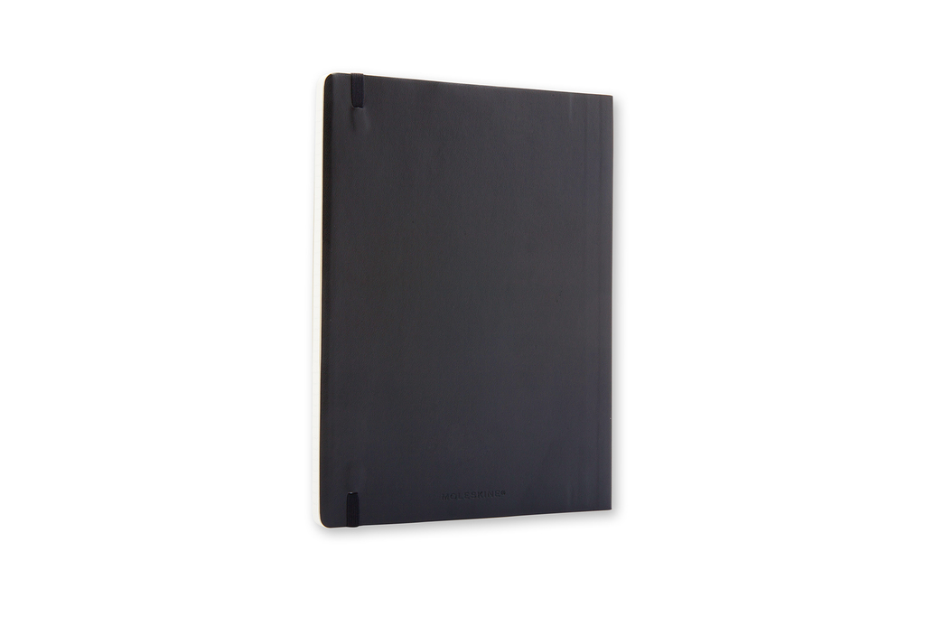 Zápisník Moleskine měkký linkovaný černý XL