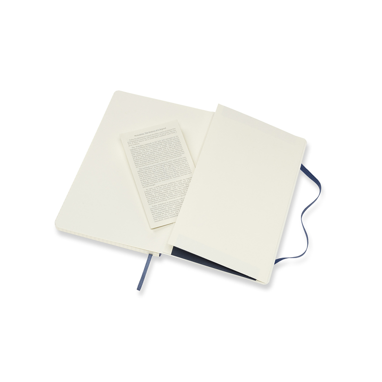 Zápisník Moleskine měkký čtverečkovaný modrý L