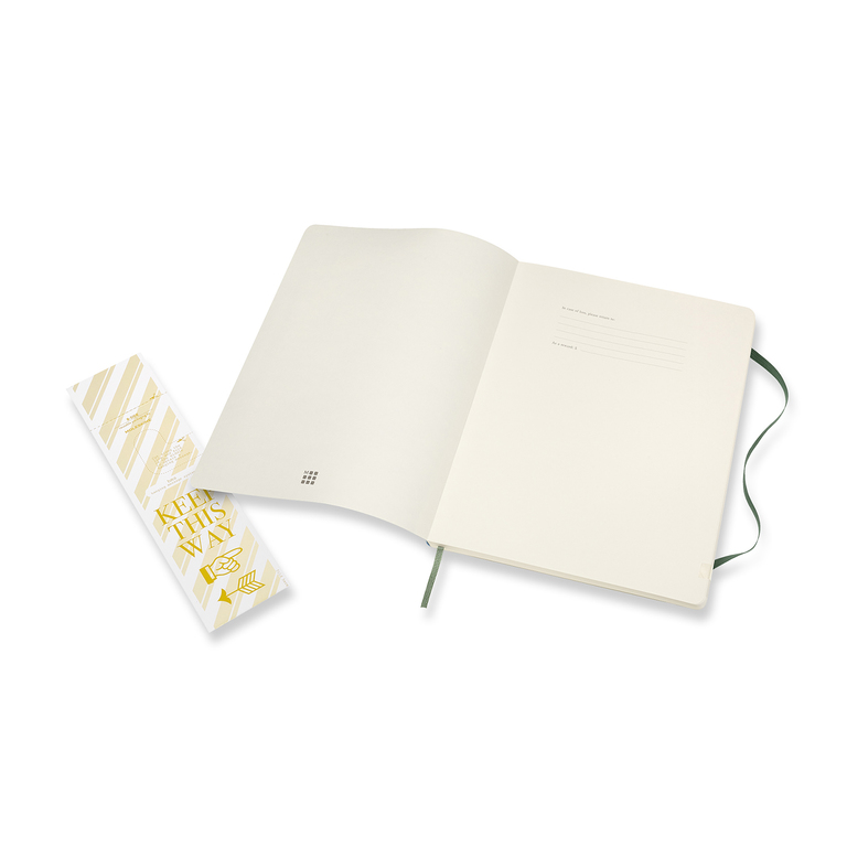 Zápisník Moleskine měkký čistý zelený XL