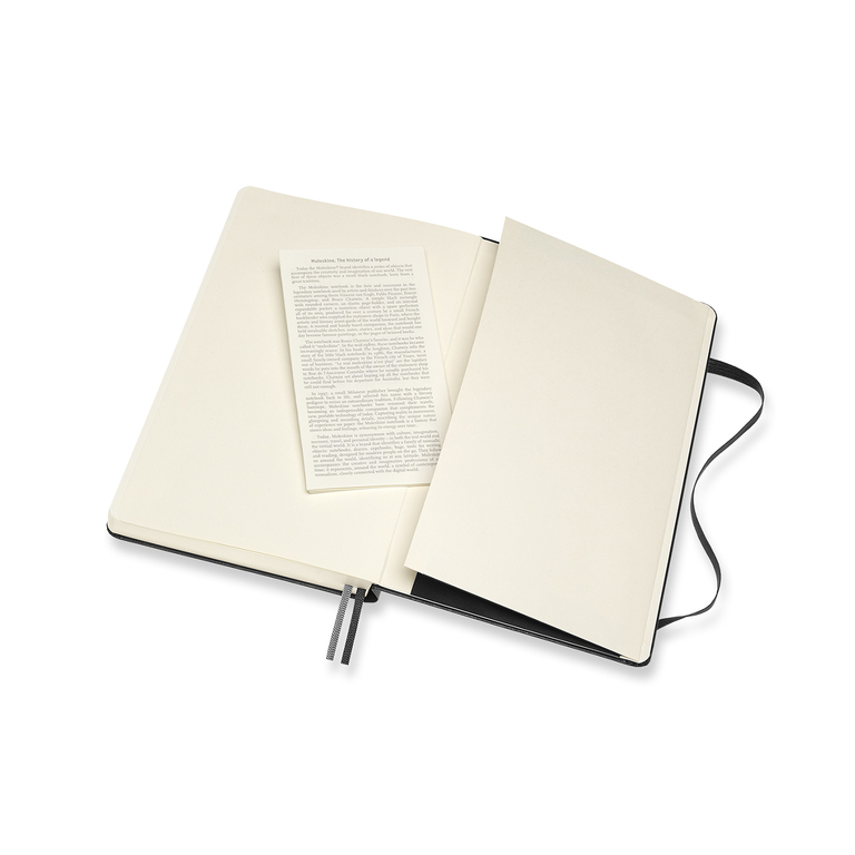 Zápisník Moleskine Expanded tvrdý čistý černý L
