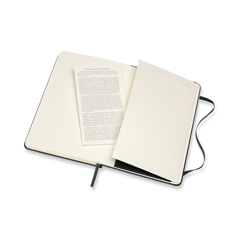 Zápisník Moleskine tvrdý linkovaný černý M