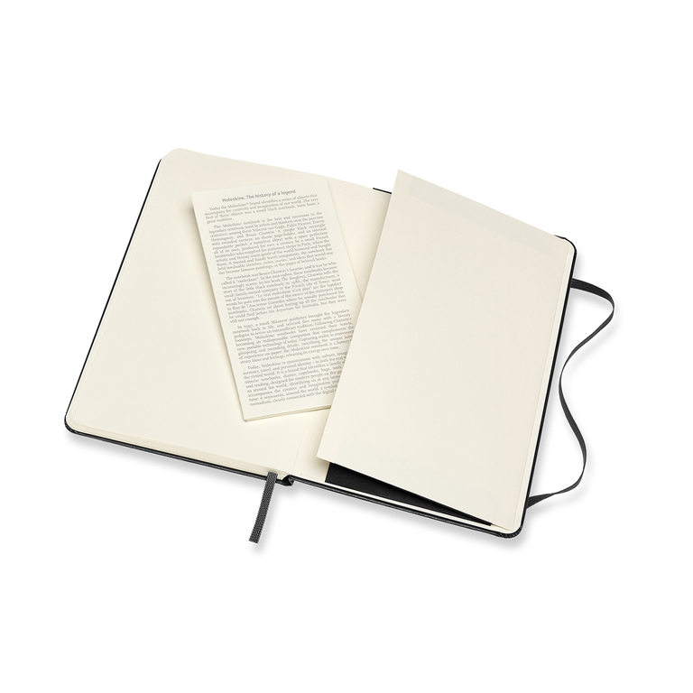 Zápisník Moleskine tvrdý čistý černý M