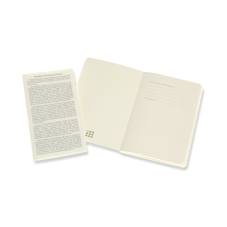 Volant zápisníky Moleskine 2 ks čistý modrý a žlutý S