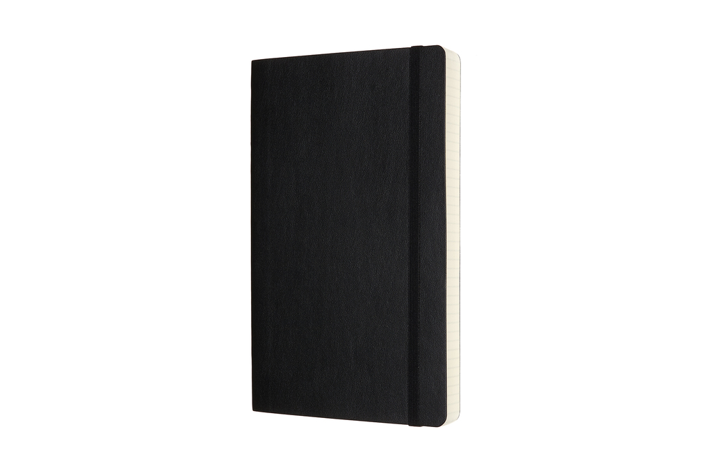 Zápisník Moleskine Expanded měkký čtverečkovaný černý L