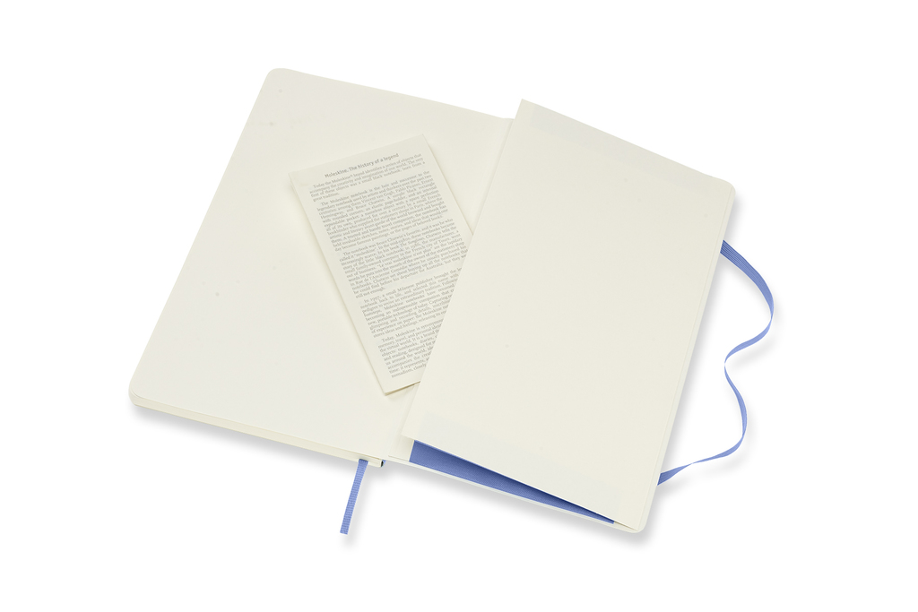 Zápisník Moleskine měkký čistý světle modrý L