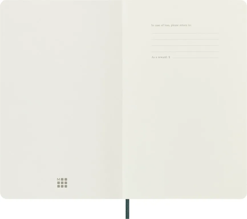 Precious & Ethical Vegea zápisník Moleskine linkovaný zelený L v dárkové krabici
