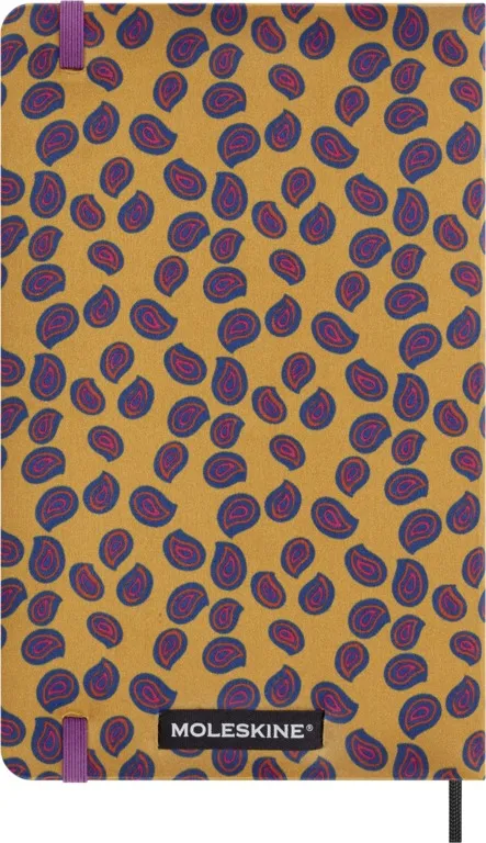 Silk zápisník Moleskine linkovaný žlutý L v dárkové krabici