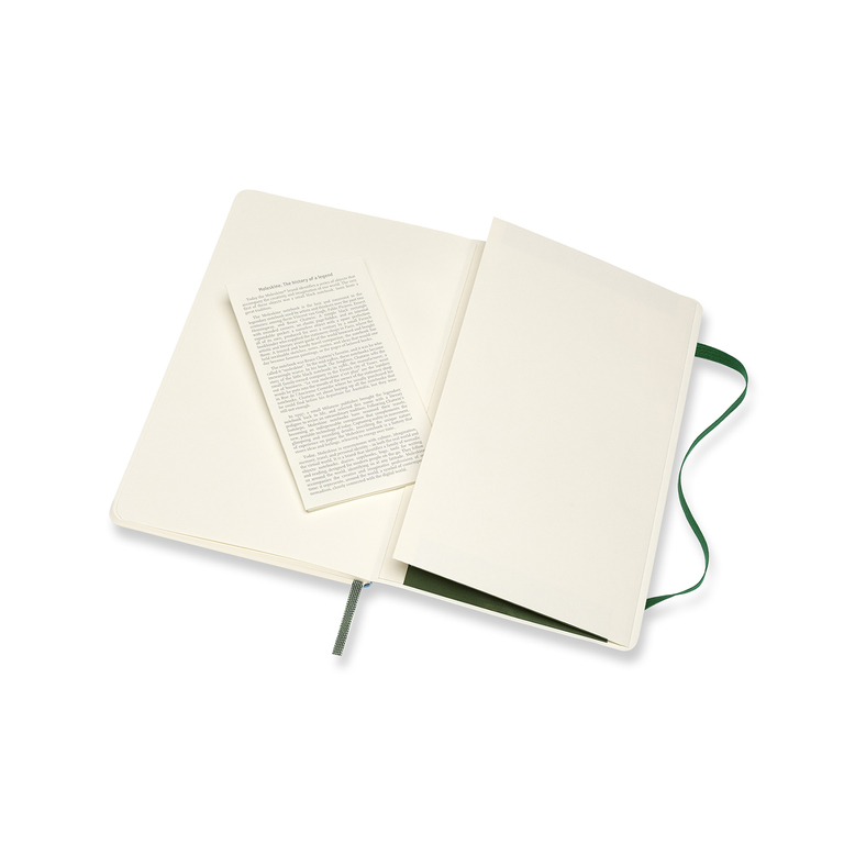 Zápisník Moleskine měkký tečkovaný zelený L