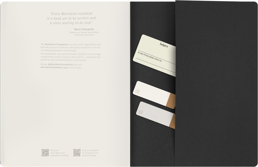 Sešit Moleskine Student Cahier 1 ks čistý černý XXL