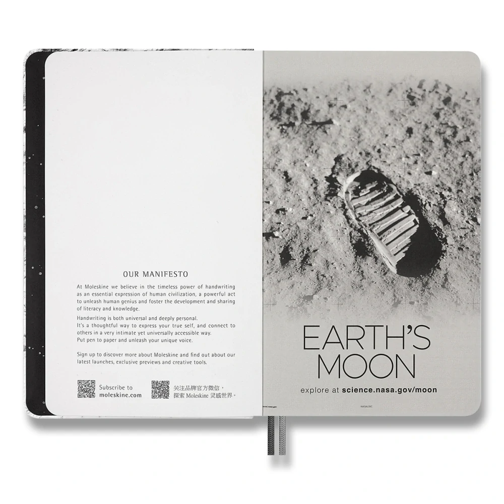 NASA-inspired zápisník Moleskine linkovaný L v dárkové krabici