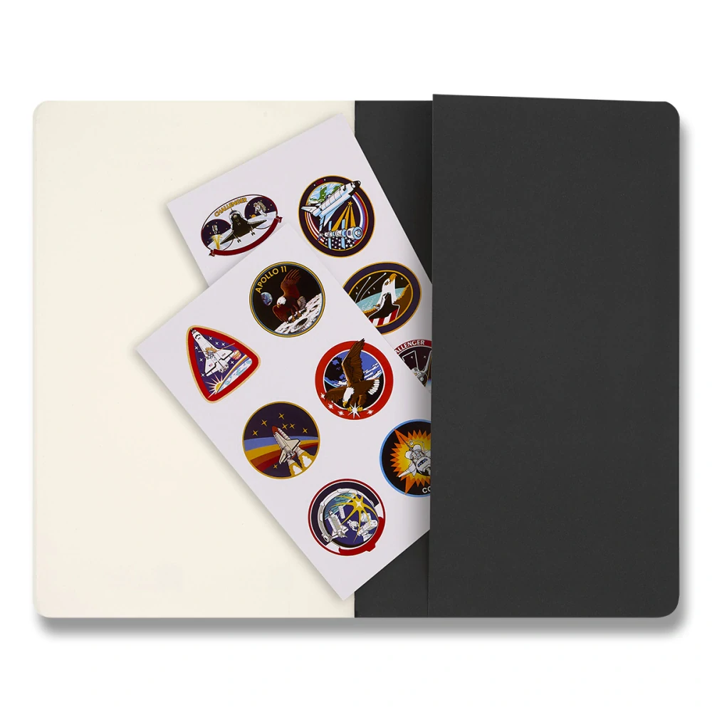 NASA-inspired sešity Moleskine Cahier 2 ks čistý L