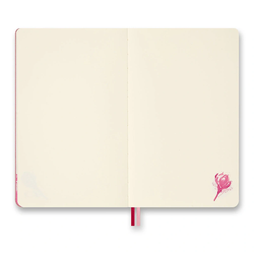 Kreativní sada Sakura - zápisník Moleskine linkovaný a čistý L a kuličkové pero v dárkové krabici