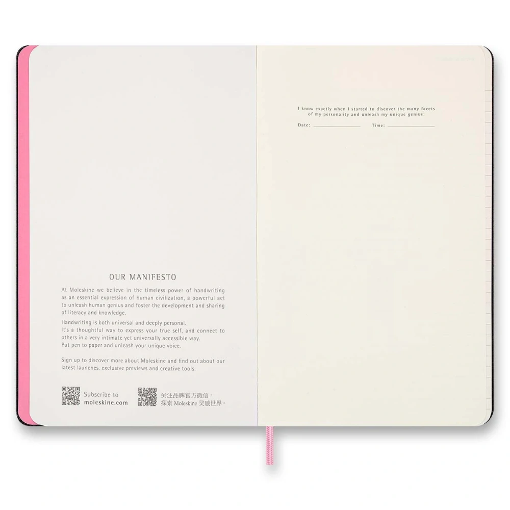 Blackpink plánovací zápisník Moleskine nedatovaný tvrdý L v dárkové krabici