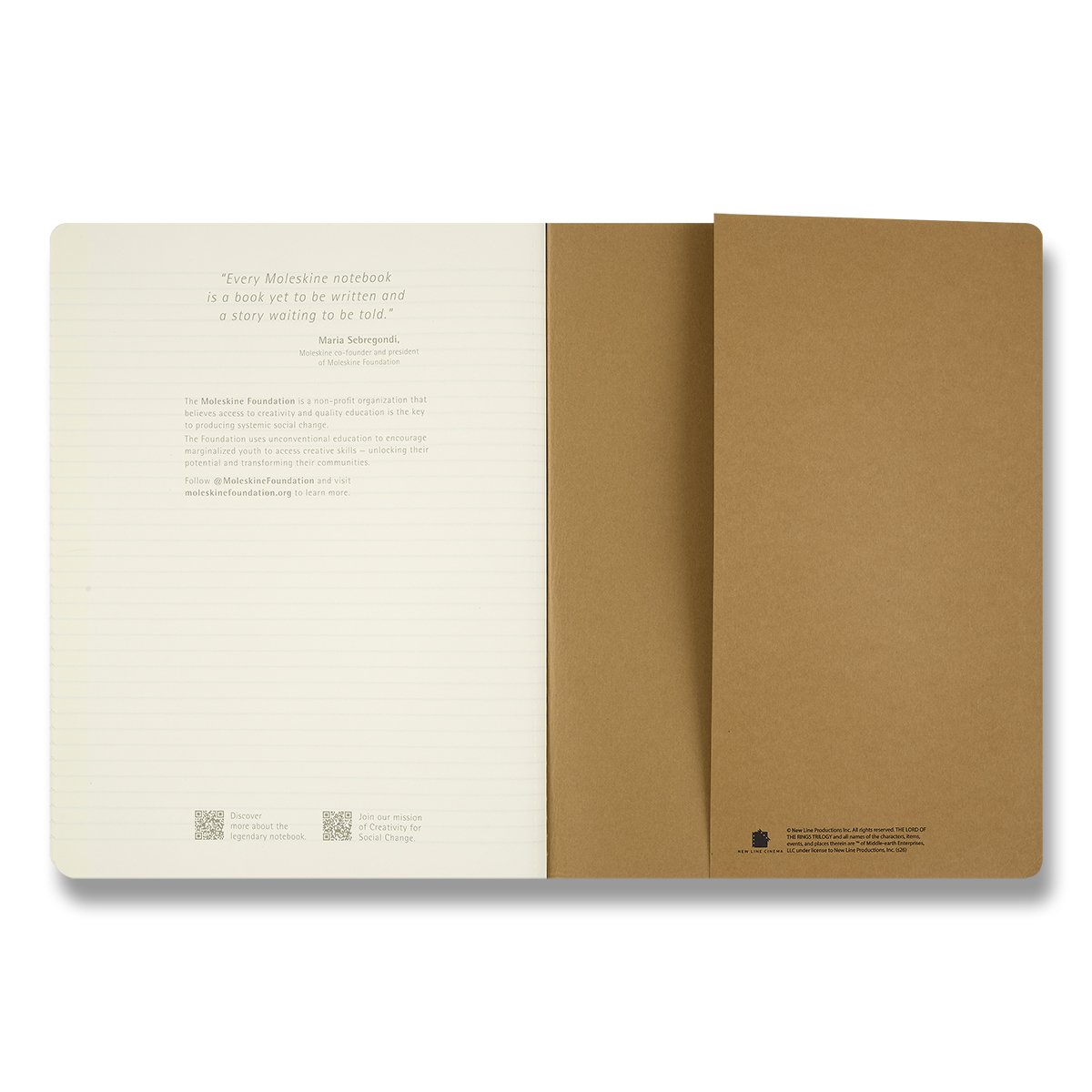 The Lord of the Rings sešity Moleskine Cahier 3ks linkované XL