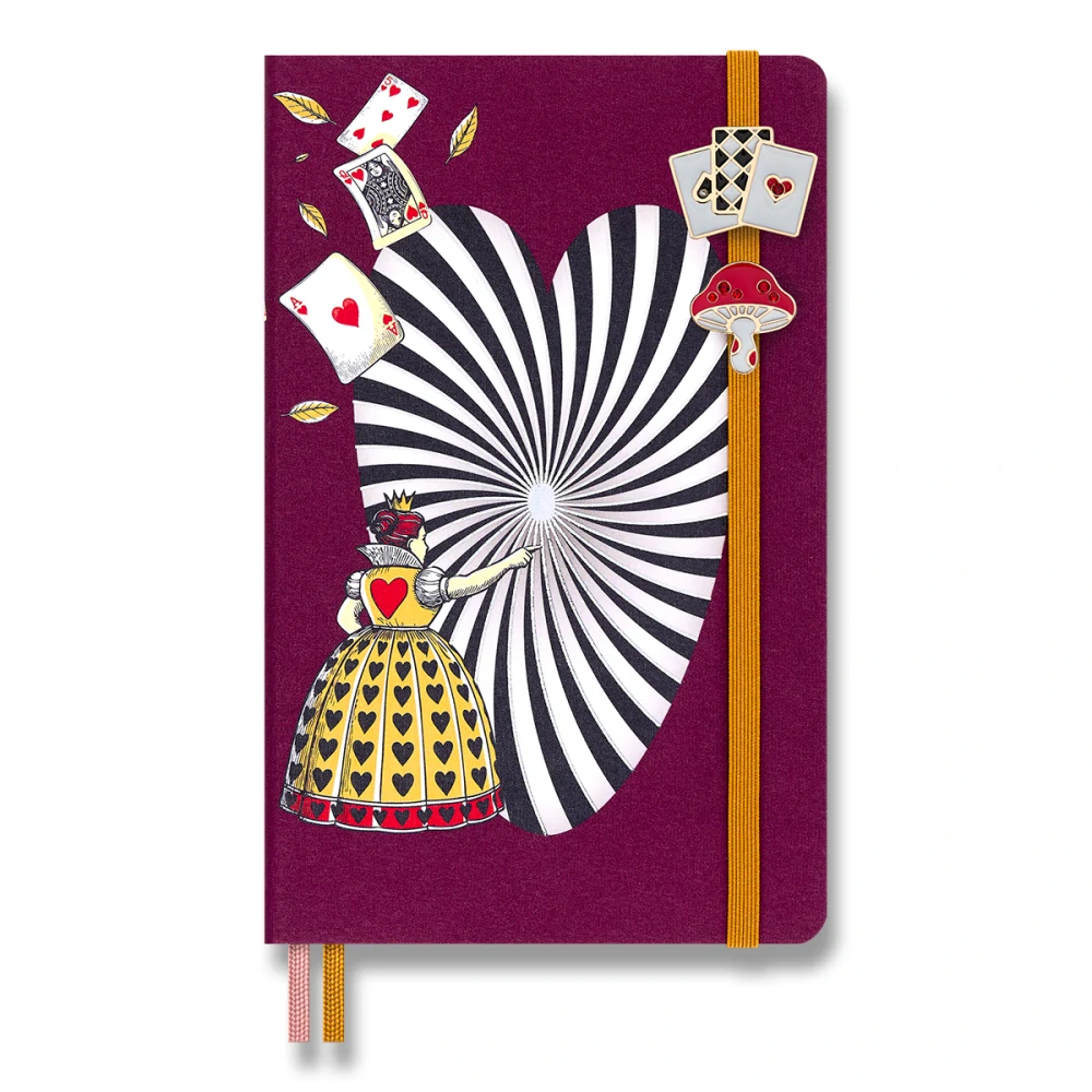 Ozdoba na zápisník MOLESKINE Alice in Wonderland - Mushroom + Cards