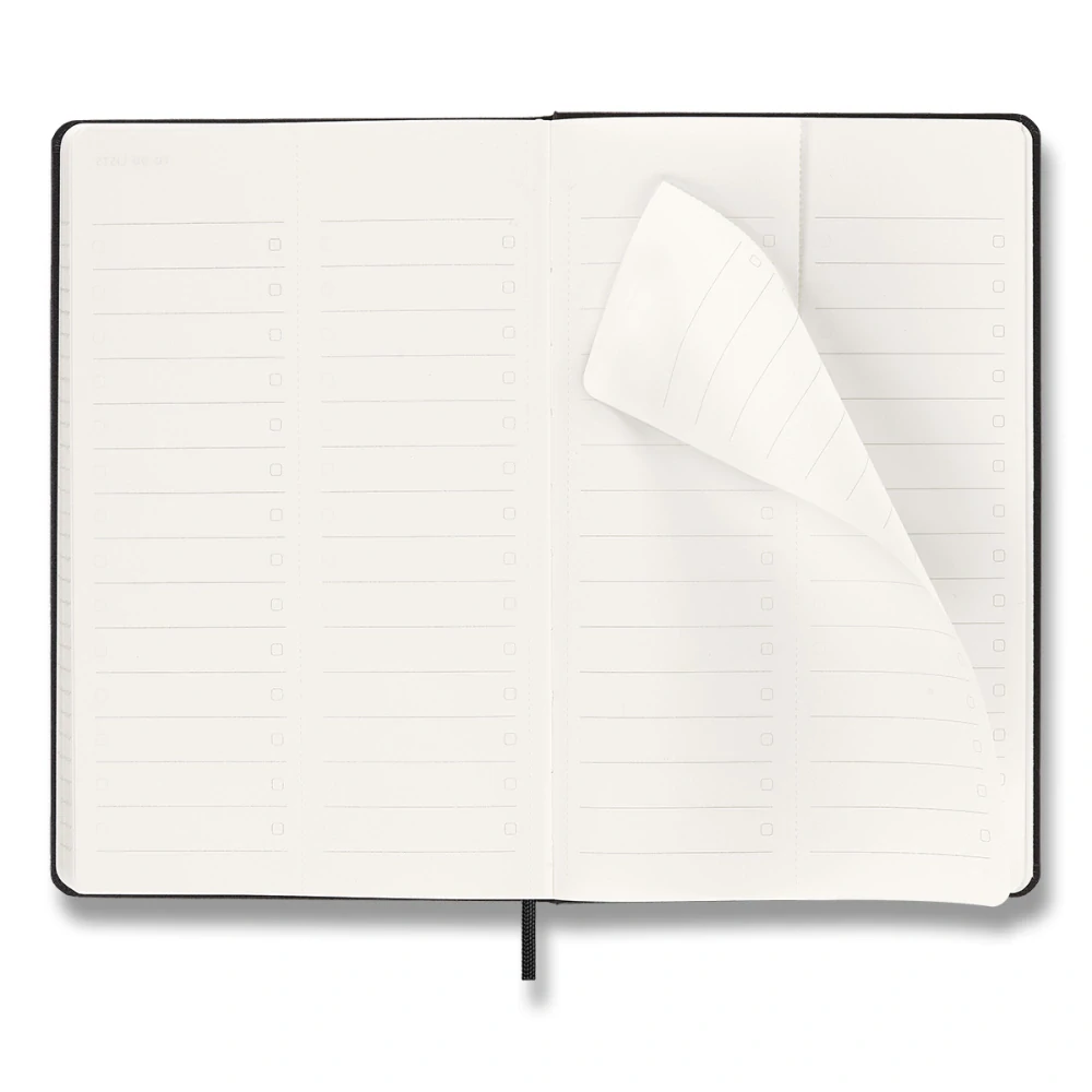 Vertikální PRO diář Moleskine 2027 tvrdý černý L