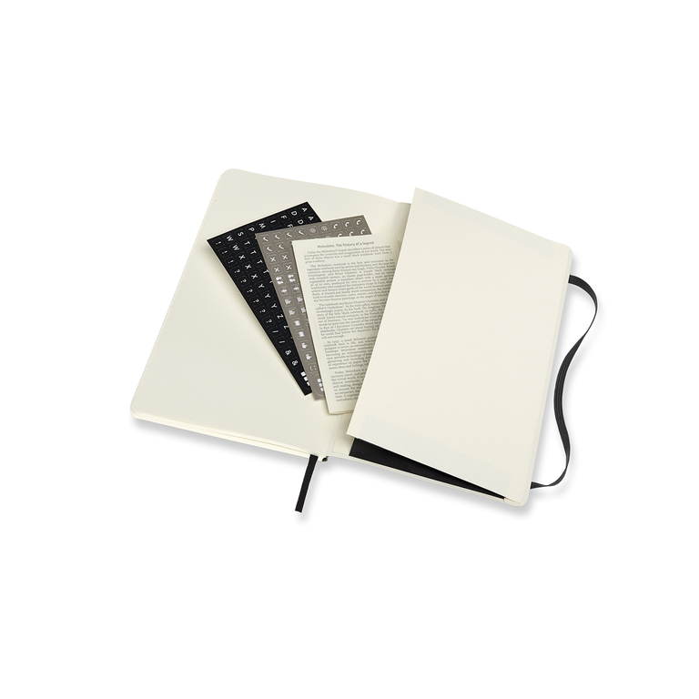 Professional diář-zápisník Moleskine měkký černý L 